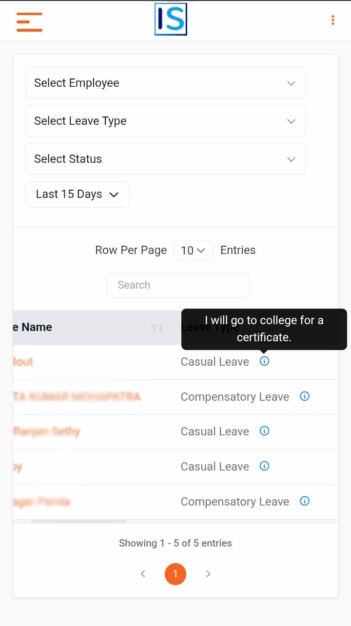 Leave applications